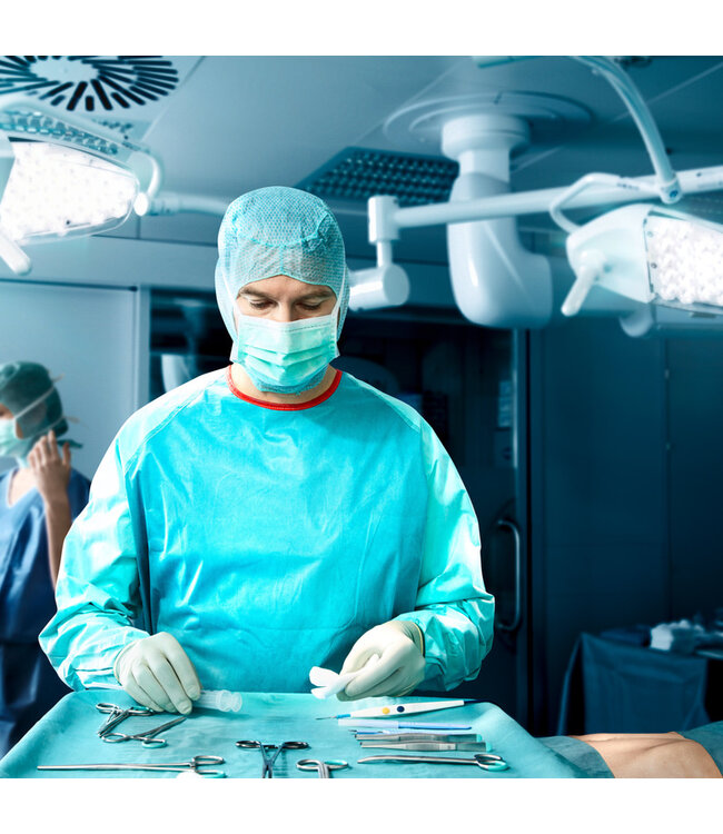 Foliodress® operating gown Comfort Standard size M (122cm) box of 36 pieces