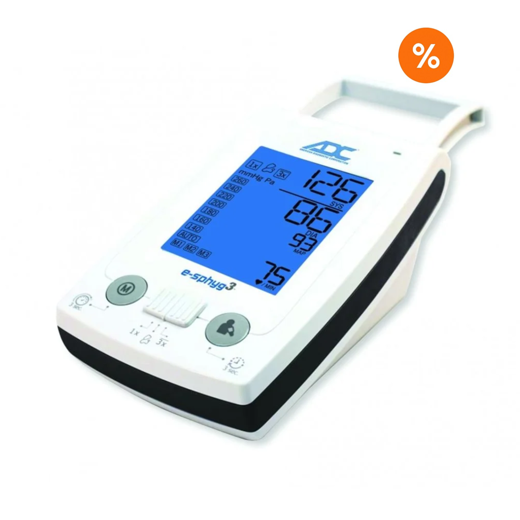 ADC e-sphyg™ 3 + met Adcuff+ 3 Cuff Multicolor (19-27cm - 23-40cm - 34-50 cm)
