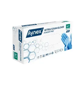 Hynex  nitril poedervrij blauw 3.5 gram 1 x 100 stuks