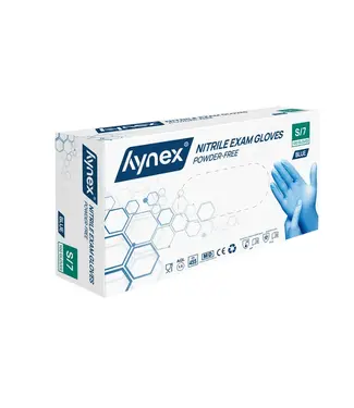 Hynex Hynex nitrile powder-free blue 3.5 grams 1 x 100 pieces
