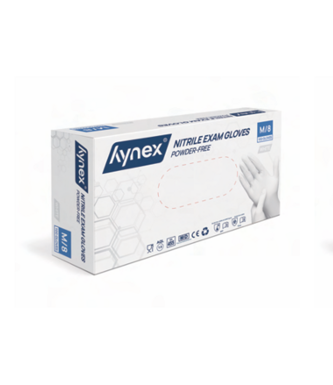 Hynex nitrile powder-free white 3.5 grams 10 x 100 pieces