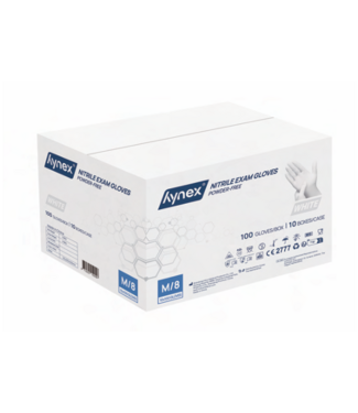 Hynex nitrile sans poudre blanc 3,5 grammes 10 x 100 pièces