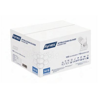 Hynex  nitril poedervrij wit 3.5 gram 20 x 100 stuks