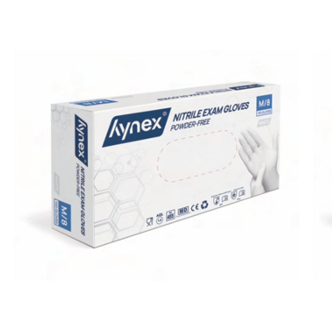 Hynex nitrile powder-free white 3.5 grams 30 x 100 pieces