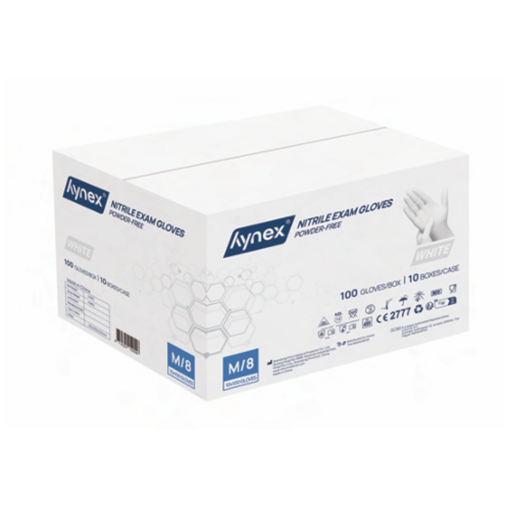 Hynex  nitril poedervrij wit 3.5 gram 30 x 100 stuks