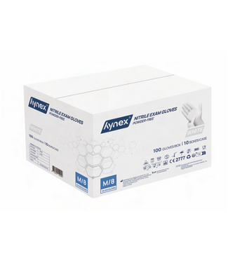 Hynex Hynex nitrile sans poudre blanc 3,5 grammes 30 x 100 pièces
