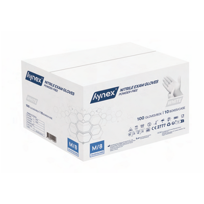 Hynex  nitril poedervrij wit 3.5 gram 30 x 100 stuks