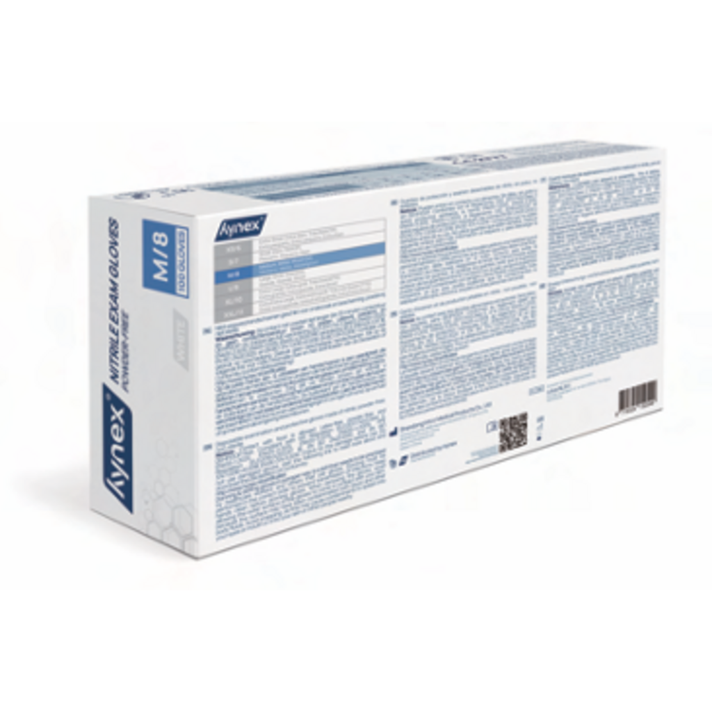 Hynex  nitril poedervrij wit 3.5 gram 30 x 100 stuks