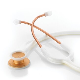 ADC Adscope® 619 Clinician Ultra Lightweight Stethoscope Rose Gold/White