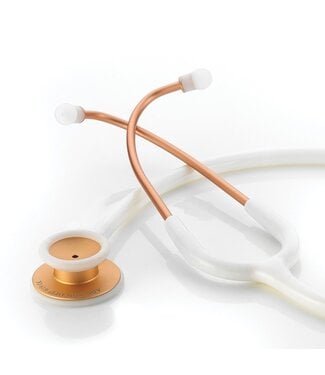 Adctoday Adscope® 619 Clinician Ultra Lightweight Stethoscope Rose Gold/White