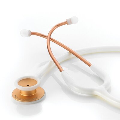 ADC Adscope® 619 Clinician Ultra Lightweight Stethoscope Rose Gold/White