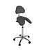 PONY saddle stool with chrome base (S3661) Antraciet Promo