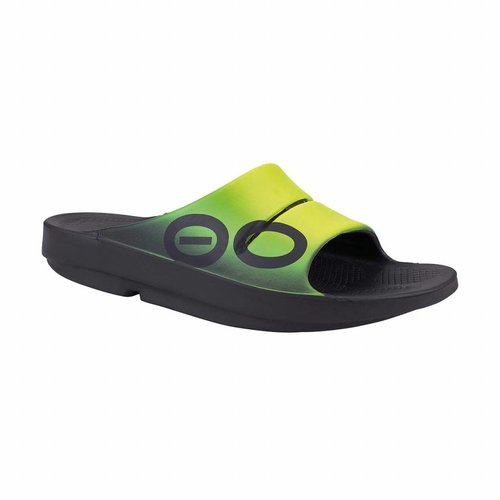 OOFOS Oofos slipper Ooahh fuzion geel OOFOS Oofos slipper Ooahh fuzion geel