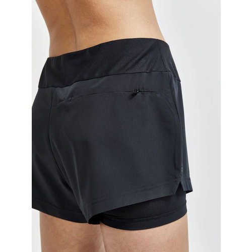 CRAFT Craft dames short 2 in 1 1910722-999000 black