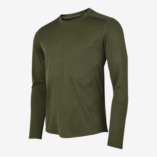 FUSION Fusion Runningshirt Heren C3 LS 0282 Groen