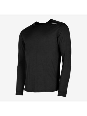 FUSION Fusion Runningshirt Heren LS  Merino 0184 Zwart