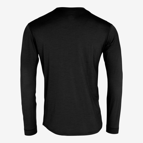 FUSION Fusion Runningshirt Heren LS  Merino 0184 Zwart