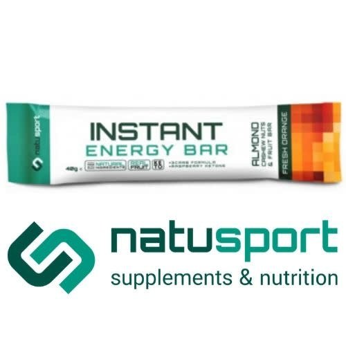 Natusport instant bar almond fresh orange Natusport instant bar almond fresh orange
