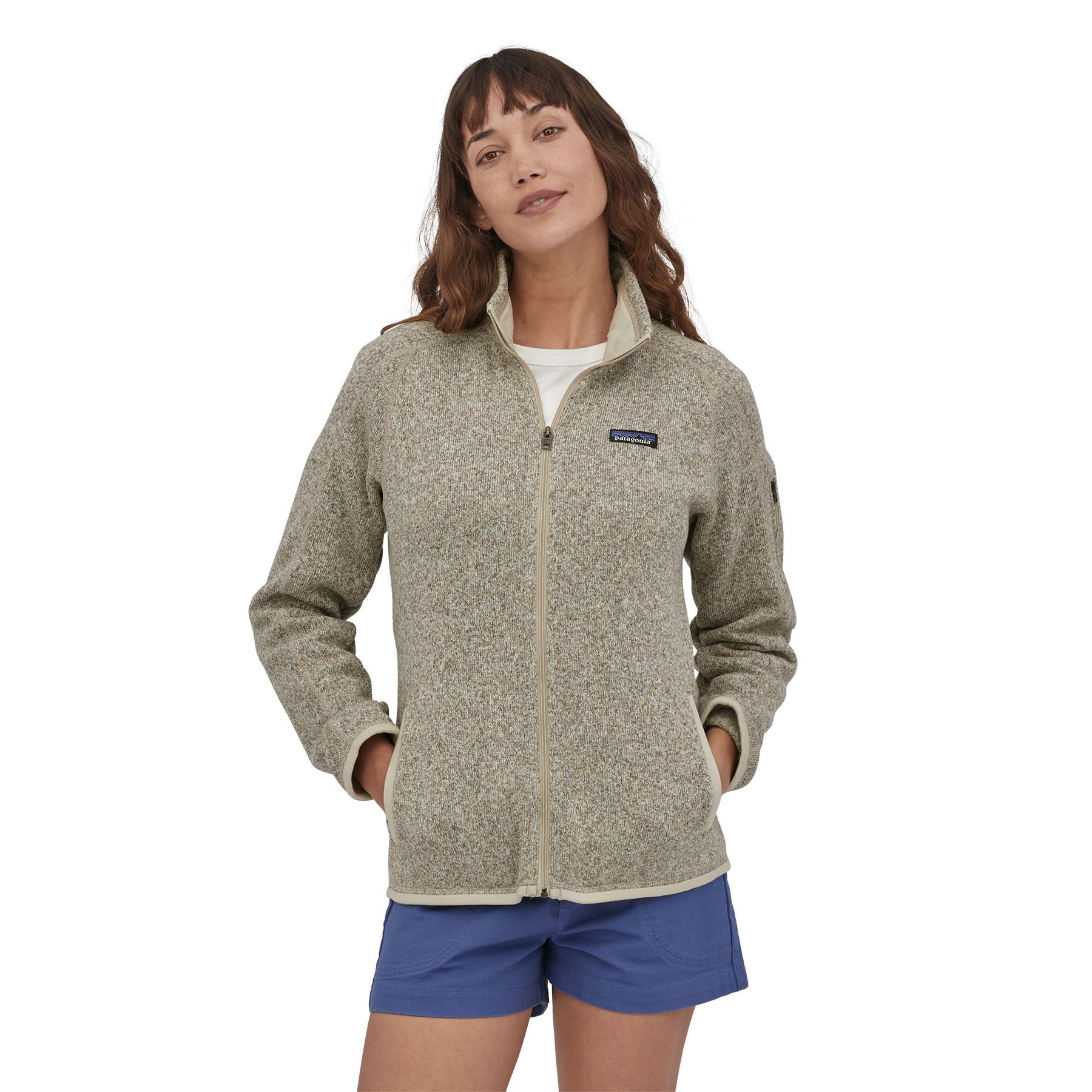 Patagonia Women’s Better Sweater Fleece Jacket in Birch White