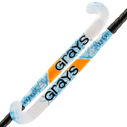 GRAYS Grays stick JR Rogue Ultra Bow Wit/blauw GRAYS Grays stick JR Rogue Ultra Bow Wit/blauw