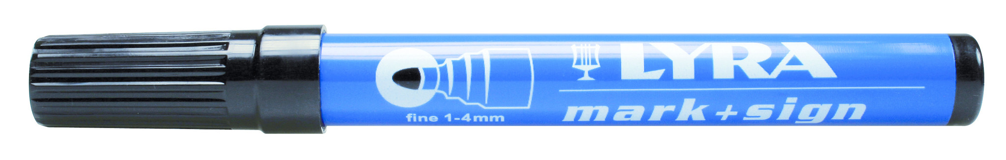 Merkstift permanent, punt 1-4 mm zwart