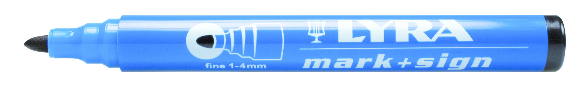 Merkstift permanent, punt 1-4 mm zwart