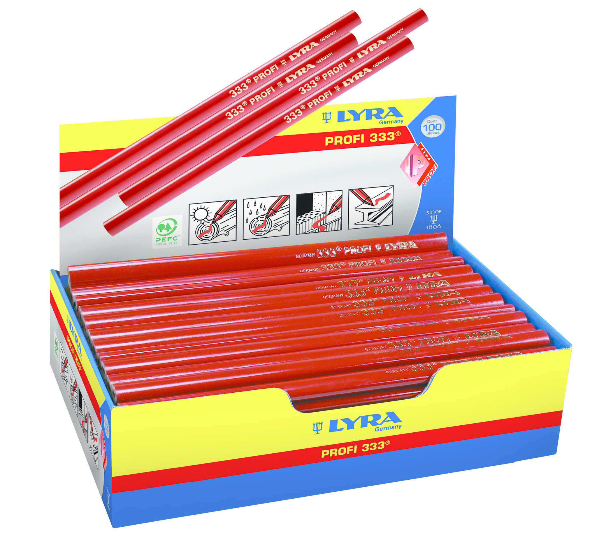 Timmermanspotlood 333 ovaal, 24 cm PROFI