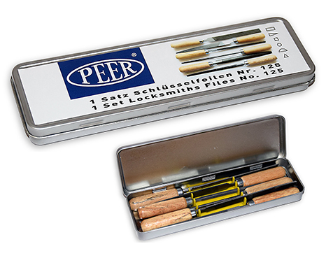 Sleutelvijlen set 6-dlg in blik