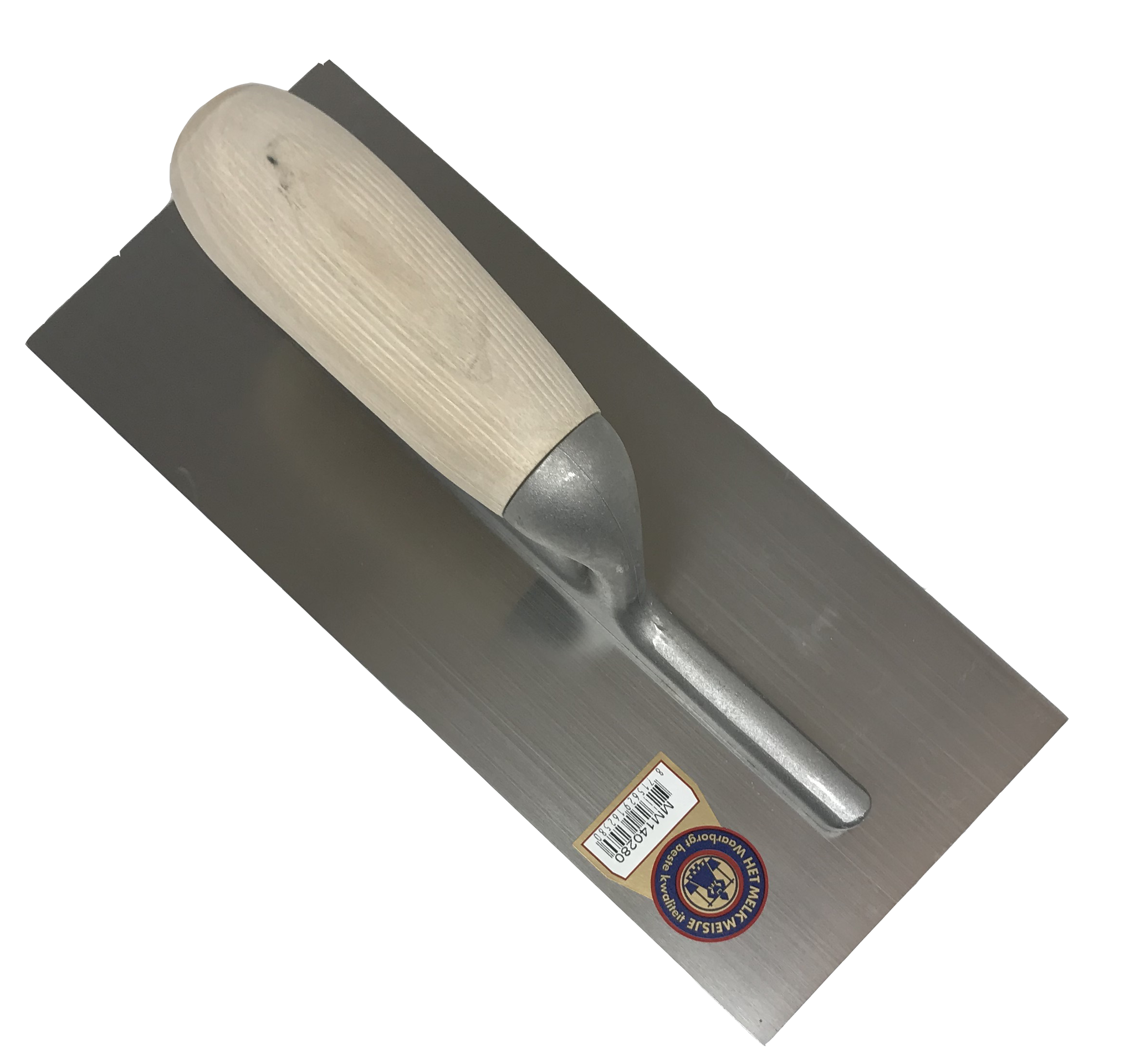 Plakspaan RVS, blank houten gr 280x120