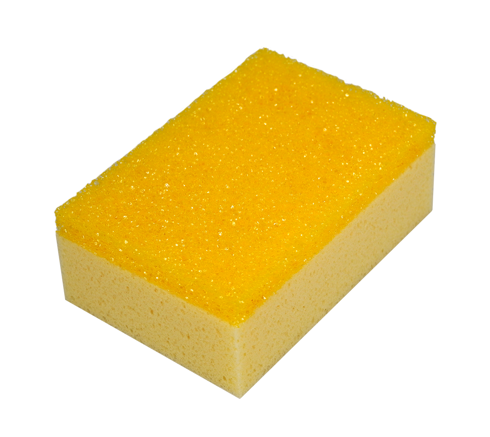 Schoonmaakspons 165x110x60 mm fijn/grof