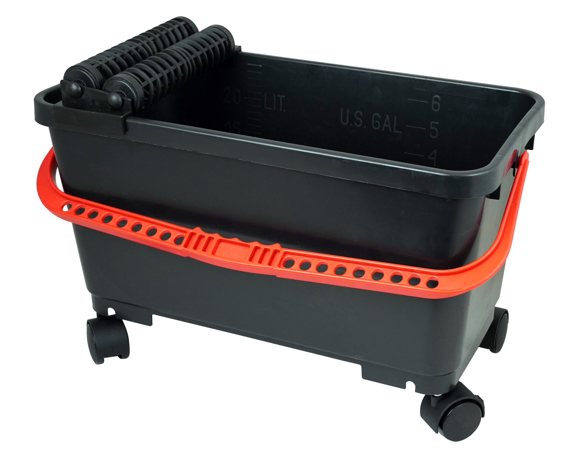 Inwasemmer 25 ltr + wielen en rollenset