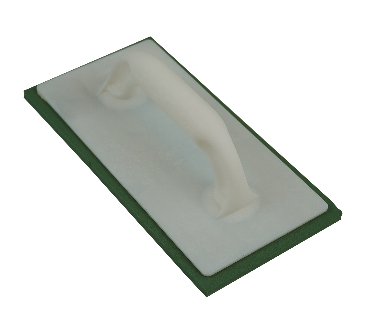 Schuurbord kunst., groen rubber 280x140