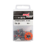 DYNAPLUS SCHROEFBIT 25MM TX-25 ORANJE   (10)