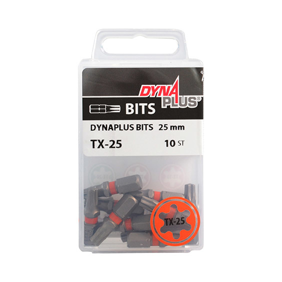 DYNAPLUS SCHROEFBIT 25MM TX-25 ORANJE   (10)
