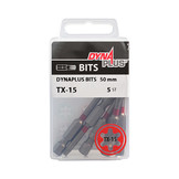 DYNAPLUS SCHROEFBIT 50MM TX-15 ROOD   (5)