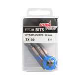DYNAPLUS SCHROEFBIT 50MM TX-30 BLAUW   (5)