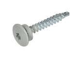 DAK&GEVEL Dakpanprofielschroef BP-1 VZ LBK TX-25 BLANK ALUMINIUM RAL9006 4.8X35 - 50 stuks