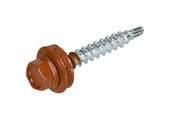 DAK&GEVEL Profielplaatschroef VZ TEGELROOD RAL8004 4.9X35 - 50 stuks