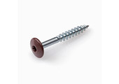 DAK&GEVEL Kleurkopschroef RVS-A2 BRUIN RAL8017 4.8X38 - 50 stuks