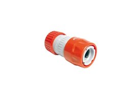 Snelkoppeling ø 12-18mm met stop en slanghouder (pvc) op kaart