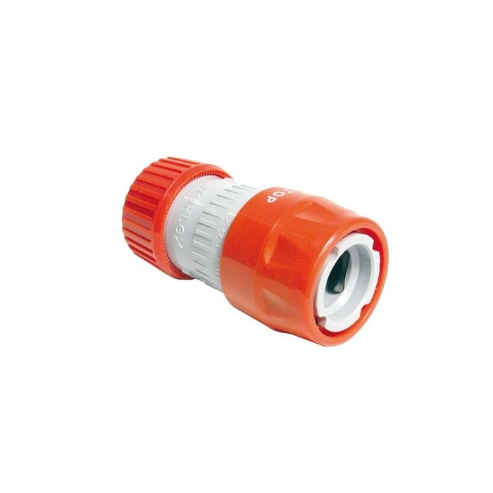 Snelkoppeling ø 12-18mm met stop en slanghouder (pvc) op kaart