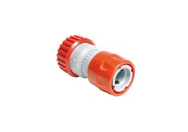 Snelkoppeling ø 18-23mm met stop en slanghouder (pvc) op kaart