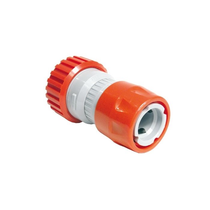 Snelkoppeling ø 18-23mm met stop en slanghouder (pvc) op kaart