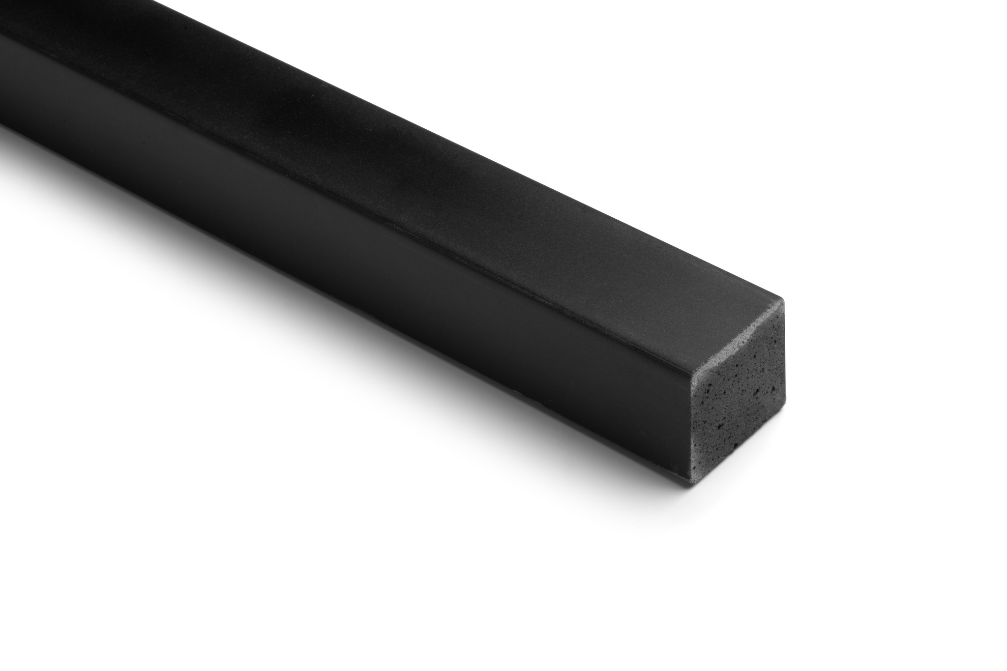 MG Kunststeen badkamerdorpel 50 x 50 x 1000 mm - antraciet