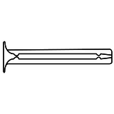 Spanhuls verzinkt 6 x 50   200 stuks