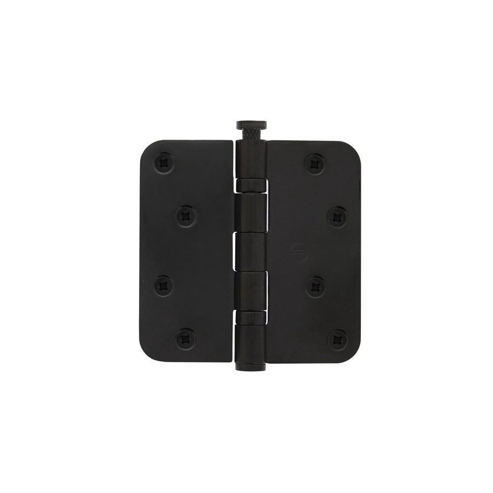 Zwart kogellagerscharnier  ronde hoeken 89 x 89mm type 4625