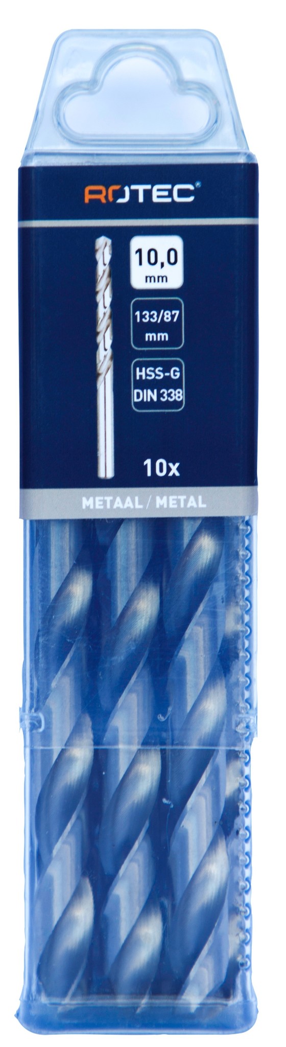Rotec HSS-G Spiraalboor DIN338 type N  10 mm  10 st.