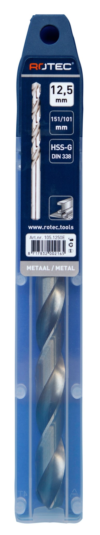 Rotec HSS-G Spiraalboor DIN338 type N  12,5 mm  1 st.