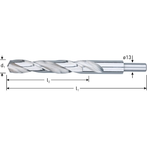 Rotec HSS-G Spiraalboor DIN338 type N  14 mm  1 st.