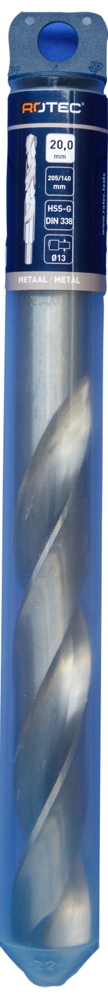 Rotec HSS-G Spiraalboor DIN338 type N  20 mm  1 st.